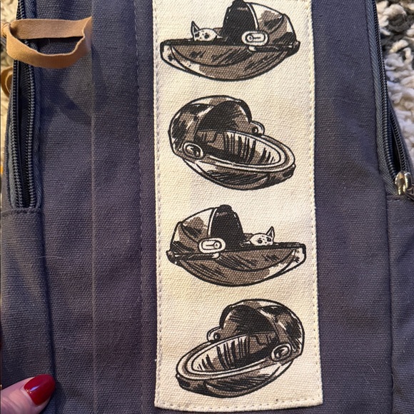 Star Wars Dark Blue Crossbody Bag with Spaceship Graphics - Picture 4 of 8